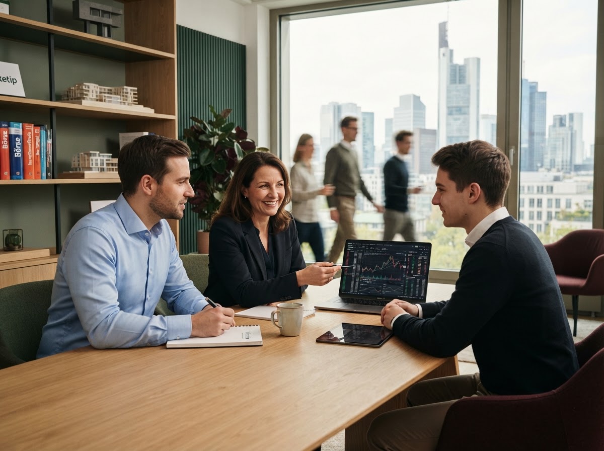 Whitetip Investments Analyseteam bei der Auswertung von Marktdaten